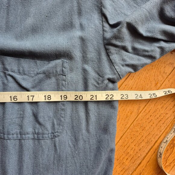 Raw Silk Vintage Dalmy's Top Cardigan Jacket Utility Safari S - Picture 11 of 13